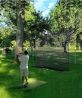 Heavy Duty Knotless 10 By 10 Feet Practice Net For Baseball Soccer Hockey Golf Indoors Outdoors With 1 Inch Square Mesh