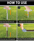 Instructions for using 12 Inch Stainless Steel Soil Sampler Probe With T Style Handle For Deep Soil Sampling In Lawn Garden Farm And Plant Care Pro Grade Tool For Moisture And Nutrient Check