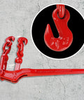 4 Pack Lever Load Binder With 2 Grab Hooks For Five Sixteenth Or Three Eighths Grade 70 Transport Chain 5400 Lb Working Load Limit