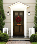 Front entry with Brynn One Light Outdoor Wall Light With Oil Rubbed Bronze Finish And Highlights Clear Seeded Glass Weatherproof Porch Lantern.