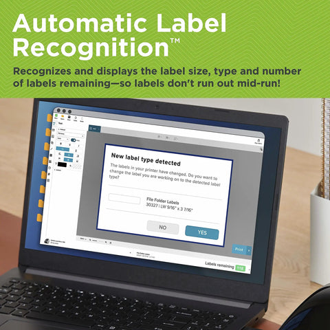 Screenshot of Automatic Label Recognition feature on Turbo Driven Direct Thermal Label Printer With Automatic Size Detection and Plug And Play Usb Hookup Plus Lan Networking.
