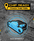 Chip Ready tool tracker device showing wireless capabilities, designed for use with Built Tough Brushless Cordless Hammer Drill 20V Max 1/2 Inch High Torque Workhorse Battery Not Included Heavy Duty Power Tool For Concrete Wood And Metal Big Jobs Ready To Rock Total Gamechanger Dcd1007b.