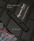 Hard anodized black 11-Slot Picatinny Rail Mount for Henry Big Boy H6 and H12 on black surface