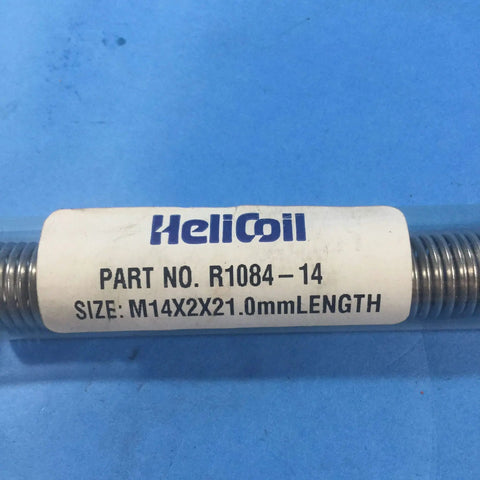 304 Stainless Steel Thread Repair Kit With M14 X 2 Helical Inserts, 21 Mm Length, Heavy Duty Pro Grade packaging label