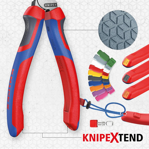 Handy Comfort Grip Crimping Pliers For Wire Ferrules 5 To 23 AWG 0.25 To 16 Mm2 DIN 46228 Parts 1 And 4 front view