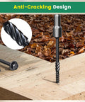 Installed Fourteen By Four Inch Wood Structural Screws Exterior Hex Head Lag Screws Black Heavy Duty Timber Decking And Landscaping Screws Fifty Pack With Five Sixteenths Inch Hex Socket Included No Pre Drill Needed Anti Corrosion Salt Spray Tested