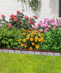 Faux Stone Look Landscape Edging Border 17Ft Long, 2.75In Tall Garden Border For Flower Beds, Lawn And Yard, No Dig Install