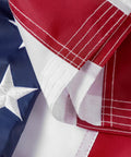 Durable Outdoor US Flag 4x6 Ft Built For Weather Heavy Duty 210D Nylon Embroidered Stars Sewn Stripes Brass Grommets UV Protected