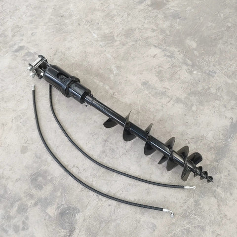 Auger Drill Attachment for Mini Excavators and Small Track Machines Beefed Up Heavy Duty Digger Drill 70cm Bit 200mm Diameter