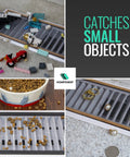 Magnetic Floor Vent Screen Mesh 4x10 2 Pack Easy Snap In Bug Filter catching small objects.