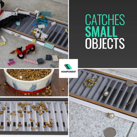 Magnetic Floor Vent Screen Mesh 4x10 2 Pack Easy Snap In Bug Filter catching small objects.