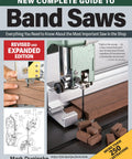 The No Fuss Real Deal Essential Band Saw Guide For Woodworkers Setup Maintenance And Troubleshooting With Over Two Hundred Fifty Clear Diagrams To Level Up Your Daily Workshop, showing a bandsaw in use with wooden pieces.