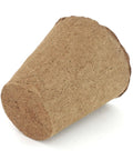 Single 4 Inch Plantable Seed Starter Pot showing natural spruce fibers texture, part of 30 pack, biodegradable, eco-friendly design.