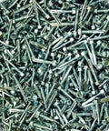 Bulk 3000 Count Hex Washer Head Self Drilling Screws 12-24 By 1-1/4 Heavy Duty Steel Fasteners in a pile for drywall projects