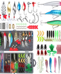 All In One Fishing Lures Kit With Tackle Box Includes 79 Pcs Bass Lures Set Featuring Crankbaits, Spoons, and Jigs for Freshwater Fishing