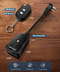 Rugged Built Tough Outdoor Wireless Remote Outlet Switch For Lights And Decor 15 Amp Heavy Duty Weatherproof Power Control