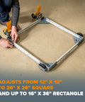 Heavy Duty Universal Mobile Tool Base With Swivel Casters, Adjustable Tool Dolly Expands From 12 By 12 To 26 By 26 Inches