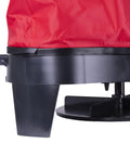 Close-up of Hand Operated Bag Spreader Seeder For Lawn And Garden With High RPM Gearbox, showing bottom oscillating shut off plate