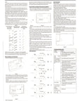 Instruction manual for Tamper Proof Thermostat With 72 Degree Lockout For Landlords And Commercial Properties, showing diagrams and settings.