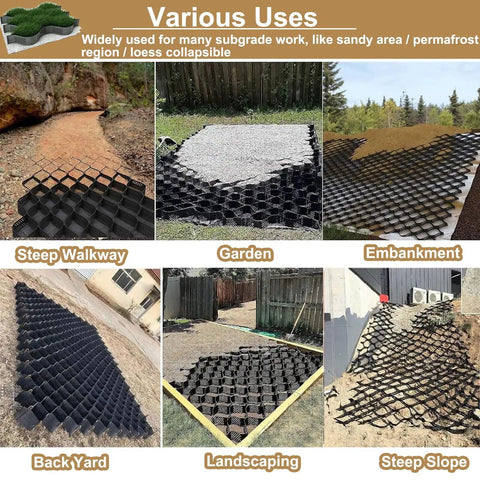 Permeable Gravel Ground Grid Driveway Stabilization System Paver for Lawn and Landscape in various uses