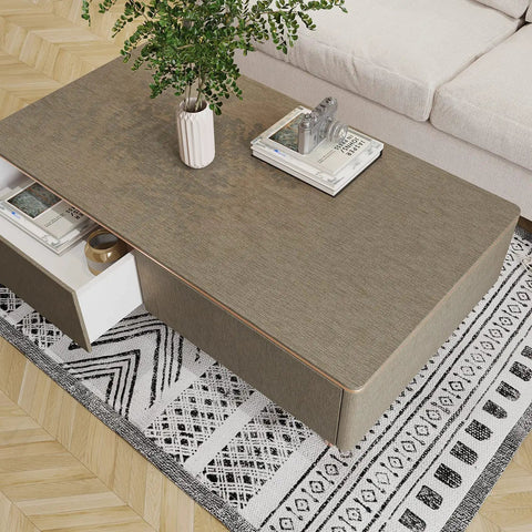Taupe Grasscloth Wallpaper Peel And Stick 32 Inch Wide By 354 Inch Long Roll Self Adhesive Textured Faux Contact Paper on table