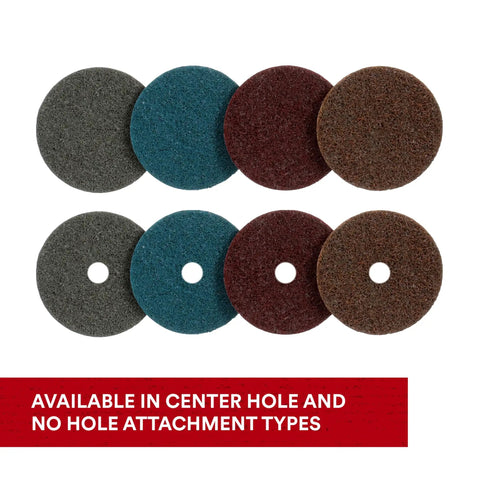 Surface Conditioning Discs for Sanding and Metal Prep, Hook and Loop Backing, Aluminum Oxide, Medium Grit, 5 Inch Diameter, Pack of 10