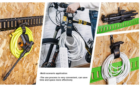 E Track Cord Organizer Straps 4 Pack Heavy Duty Storage For Cables Hoses And Extensions On E Track 17 Inch Hook And Loop Fasteners