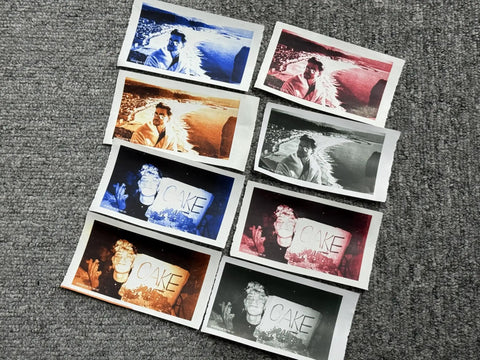 Color Burst Thermal Paper With Dual Color Effects Black Blue Black Red Black Orange For Insta 20 Camera Prints 57mm By 26mm 6 Meters Per Roll Three Rolls, sample prints