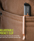 Upgrade Your Pocket Game With This Scrybe Bolt Action Multitool Pen In Sleek Gray with an adjustable pocket clip for convenience.
