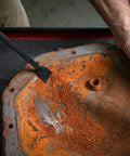 Using Heavy Duty Automotive Gasket Scraper With Heat Treated Steel Blade Ten And A Half Inch Extended Reach And Sure Grip Handle for rust