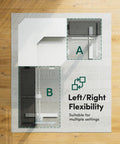 L Shaped Electric Standing Desk With Killer Storage Drawers, reversible tabletop, A and B switch flexibility.