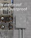 Outdoor NEMA Electrical Box Weatherproof 16x11x6 Inch ABS Plastic WiFi Enclosure with Vented Dust Screen, Built-in Fan
