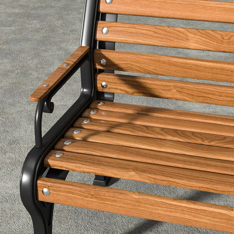 Wooden bench with Heavy Duty 5/16-18 Carriage Bolts Kit 1 Inch Stainless Steel 304 18-8 Round Head Square Neck