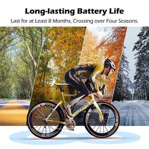 Wireless Bike Computer With Touch Sensor And Auto Wake Up IP66 Waterproof Speedometer and Odometer on cyclist in seasons
