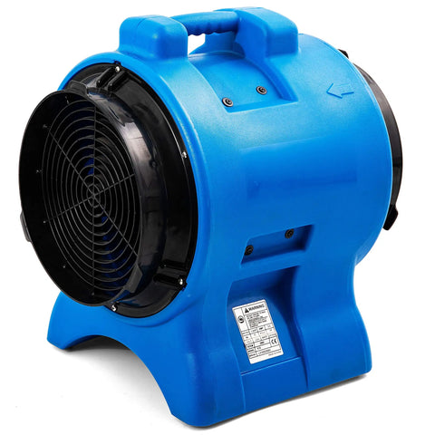 1 HP Industrial Heavy Duty Pro Grade Axial Blower 3000 CFM 12 Inch Ventilation Fan with Roto Mold Housing