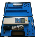 Handy Digital Force Gauge Push And Pull Meter With Inner Sensor 100N 10Kg 22Lb Three Units High Resolution Dynamometer RS232 Output Accurate About Half Percent Workhorse For Lab Workshop And DIY Testing in blue case with cable and adapters