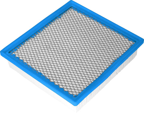 Rectangle engine air filter with blue trim, compatible with Toyota Camry Sienna Highlander Avalon Tacoma 4Runner NX300 NX200t Lexus RX350 RX350L ES350.