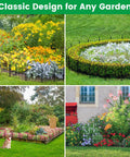 18 Pack Decorative Garden Fence Animal Barrier 17 Inch High 18 Foot Long Border For Flowers And Rabbits Garden Fencing
