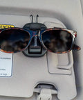 Car Sunglasses Holder Clip For Sun Visor And Air Vent Easy One Handed Access Stays Put One Pair In Place No Slips On The Go Durable Two Pack