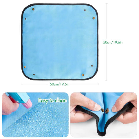 Dope Succulent Tools 19 Piece Mini Garden Tool Set For Transplanting And Plant Care With Potting Tarp Mat Indoor Outdoor Kit For Miniature Fairy Gardens And Home Plant Enthusiasts