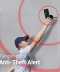 Spotlight HD WiFi Security Camera For Indoor And Outdoor Use With Color Night Vision, anti-theft alert demonstration in action.