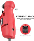 Right Angle Corded Drill With 55 Degree Head For Tight Spots Three Eighths Inch Keyed Chuck Variable Speed 0 To 1400 RPM 120V Power Drill