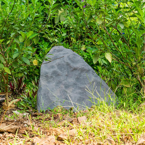 Outdoor Natural Arrow Rock Decor For Lawns And Gardens, Weatherproof Fiberglass Yard Accent That Looks Real, set in garden