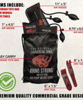 Air Wedge Bag Pump Set Pro Grade Leveling Kit With Non Marking Inflatable Shim Bags And Alignment Tool Three Piece Small Medium Large Includes Pry Tools And Easy Carry Tote For Windows Doors And Cabinets.