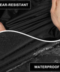 Close-up of hands showcasing Honda Civic Car Cover Outdoor All Weather 210D PU Heavy Duty Waterproof Windproof fabric.