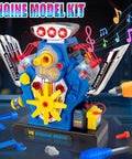 V6 Engine Take Apart Building Kit For Kids 60 Piece STEM Toy With Realistic Lights Sounds And Tools Hands On Mechanic Repair Playset For Ages 3 To 5 Kid Friendly Mini Gearhead Starter Kit displayed with tools and accessories