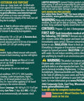 Instruction label for Exterior 450 Water Based Topcoat Flat Finish, 1 Quart, UV Protected wood protection product.