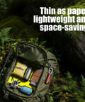 Ultralight Collapsible Camp Mess Kit With Bowls Plates, And Cups, BPA Free 4 Or 13 Piece Set in backpack on mossy ground