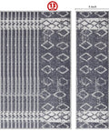 Non Slip Stair Treads Set of 13 Blue Bohemian Distressed Peel and Stick Alfombras for Stairs 8x30 Inches Easy Install No Residue