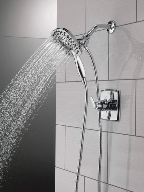 Ashlyn 17 Series Dual Function Shower Trim Kit With 2 Spray Touch Clean In2ition 2-in-1 Handheld Shower Head And Hose Chrome Finish
